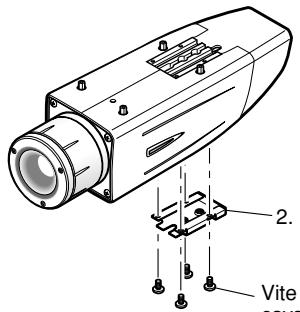 PANASONIC WV-CW384E - Quando si utilizza l'attacco del cavalletto (accessorio) (quando si utilizza una staffa di montaggio della telecamera differente) - 1