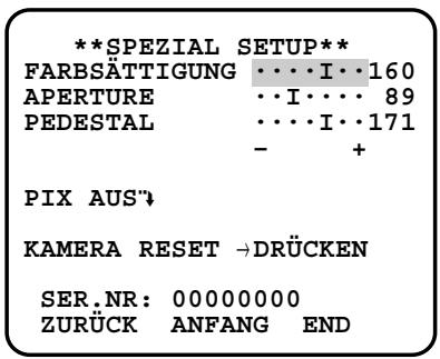 PANASONIC WV-CW384E - 17-2. Einstellen des Blendenpegels (APER-TURE) - 1