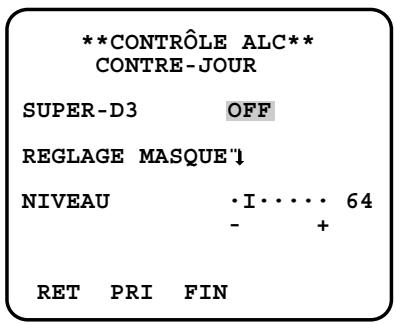PANASONIC WV-CW384E - 2-2. Mode ALC avec la fonction SUPER-D3 OFF - 1