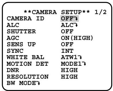 PANASONIC WV-CW384E - Note: - 1