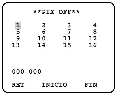 PANASONIC WV-CW384E - 17-4. Ajuste de compensación de píxeles (PIX OFF) - 2