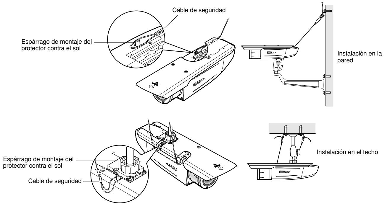 PANASONIC WV-CW384E - Cuando se emplea la rosca para trípode (accesoria) (cuando se emplea una ménsula de montaje de la cámara distinta). - 3