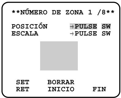 PANASONIC WV-CW384E - Ajuste de zonas privadas (ZONA PRIVADA) - 2