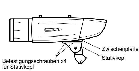 PANASONIC WV-CW384E - Vorbereitung für Montage an der Kameraoberseite - 1