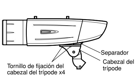 PANASONIC WV-CW384E - Para cambiar la superficie de montaje a la superficie superior del cuerpo de la cámara - 1