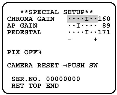 PANASONIC WV-CW384E - 17-4. Pixel Compensation Setting (PIX OFF) - 1