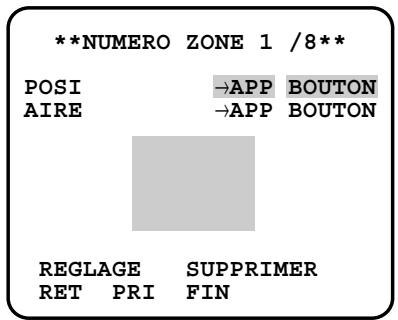 PANASONIC WV-CW384E - Paramétrage de zone de confidentialité (ZONE PRIVEE) - 2