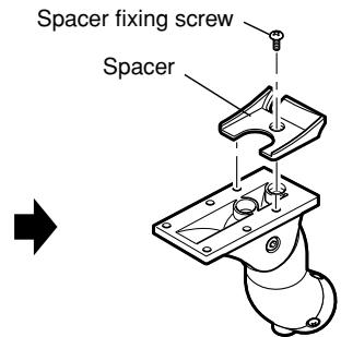 PANASONIC WV-CW384E - When the mounting surface is changed to the top surface of the camera body - 2