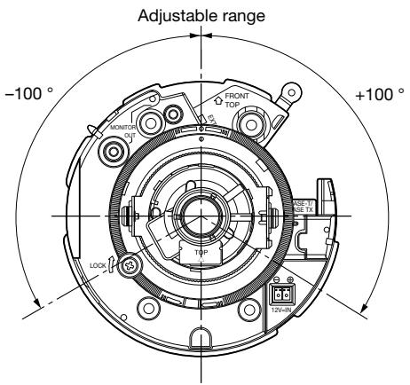 PANASONIC WV-SF332E - Image tilt adjustment - 1