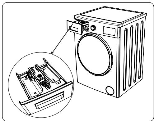 OCEANIC LL610DBB - Tiroir à produits lessiviels - 1