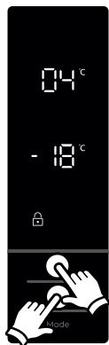 ELECTROLUX EN3484MOX - Temperaturinnstillinger for fryser - 1