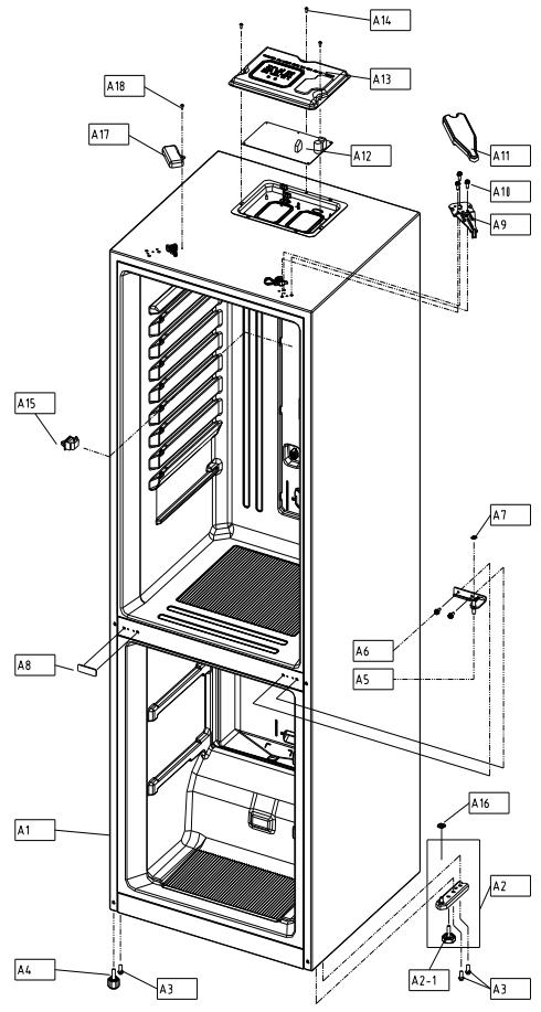 DAEWOO RN-361DS - 6-1. Cabinet Compartment - 1
