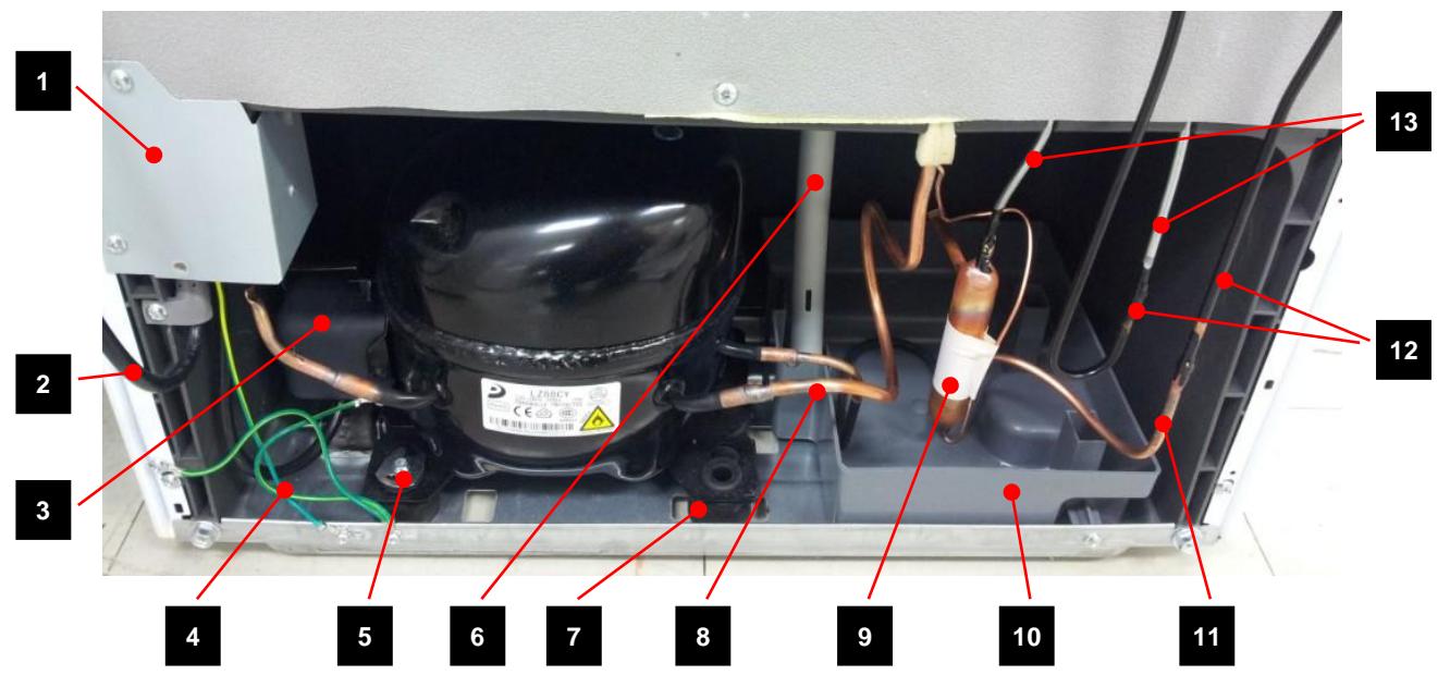 DAEWOO RN-361DS - 1-3. Machine (Compressor) Compartment View - 1