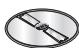 BOSCH MUM58235 - MUM58231 - Vändbar skärskiva - tjock / tunn - 1