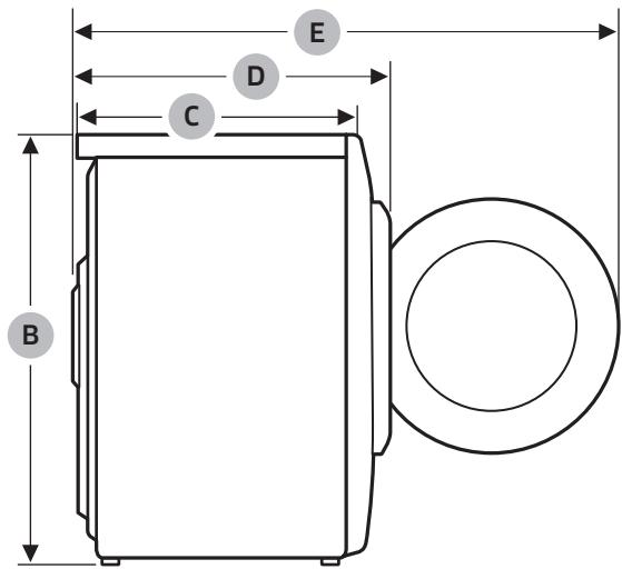 SAMSUNG WD90T984DSH - Fiche de caractéristiques techniques - 2