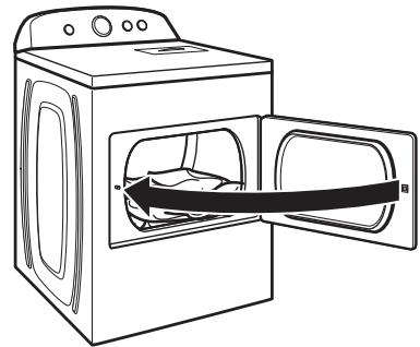 WHIRLPOOL 3LWED4705FW - Load the dryer - 1