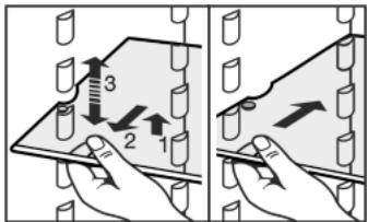 LIEBHERR SBS70I2 - Décaler les tablettes de rangement - 1