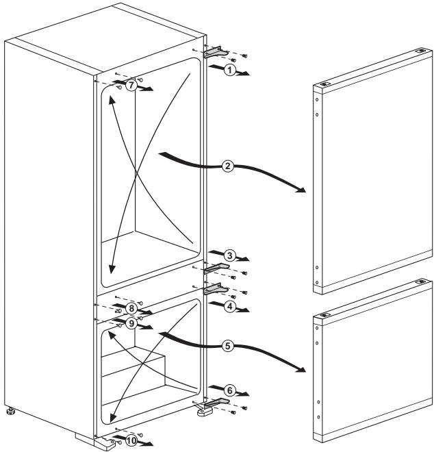 BEKO BCNA275K2S - Réversibilité des portes - 1