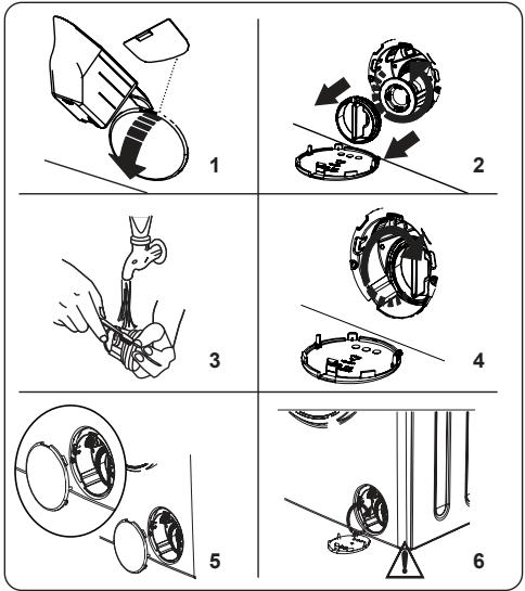 TELEFUNKEN TLL127BK - Filtre de la pompe de vidange - 1