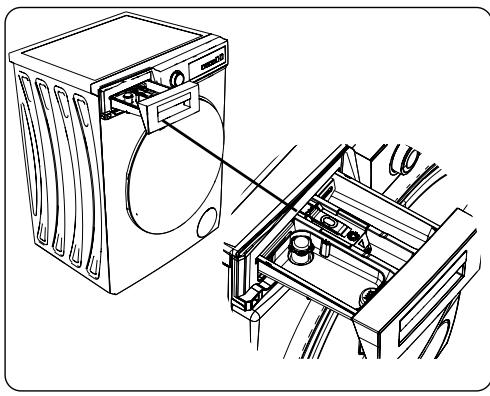 TELEFUNKEN TLL127BK - Tiroir à produits lessiviels - 1