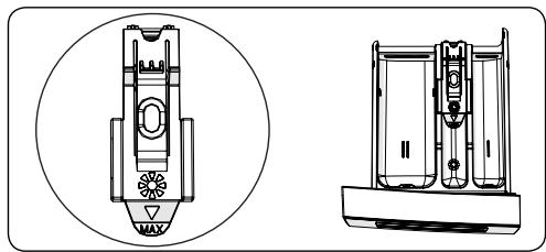 SHARP ESN FA 71 21 WD - Fabric conditioner, starch, detergent compartment: - 1