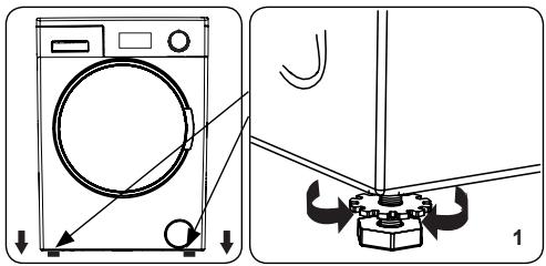 SHARP ESN FA 71 21 WD - Adjusting the Feet / Adjusting Adjustable Stays - 1