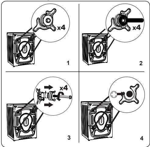 SHARP ESN FA 71 21 WD - Removing the Transit Bolts - 1