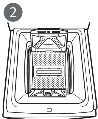 INDESIT BTWPS62400FRN - Récupérer un objet qui tombe entre le tambour et le caisson - 26
