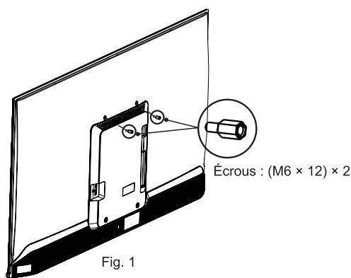 HISENSE 50E7NQ - Installation du support de fixation murale - 1