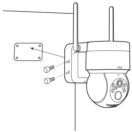 CHACON DIOCAM-RE02-4G motorisée 2K avec panneau solaire - Collegamento del dispositivo - 5