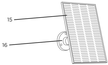 CHACON DIOCAM-RE02-4G motorisée 2K avec panneau solaire - Description de l'appareil - 2