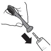 PHILIPS 4100 series - HX3681 - Fixation de la tete de brosse - 1
