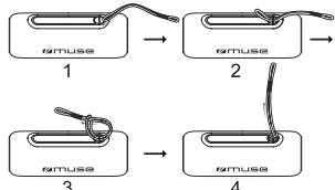 MUSE M-780 BT/ M-780 LG/ M-780 BTR/ M-780 BTB - INSTALLATION DU LACET - 1