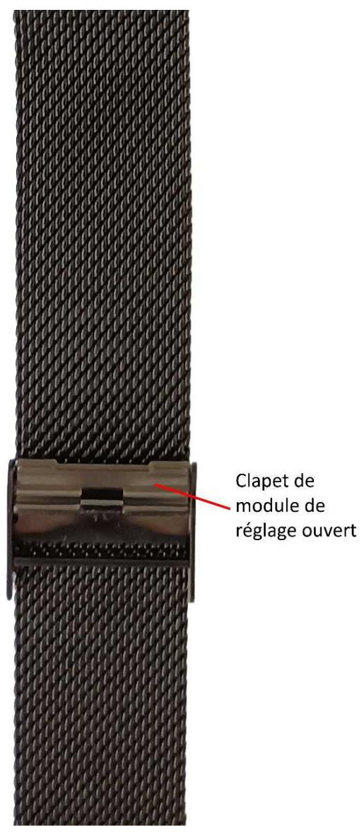 CRYSTALFIT SWA-190FC - Régler le Tour de Poignet du Bracelet Métallique : - 7
