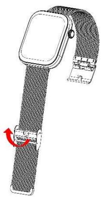 CRYSTALFIT SWA-190FC - Régler le Tour de Poignet du Bracelet Métallique : - 1