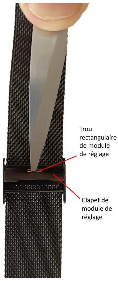 CRYSTALFIT SWA-190FC - Régler le Tour de Poignet du Bracelet Métallique : - 6