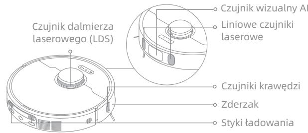 DREAME L10S PRO ULTRA HEAT - Czujnik robota i styki tadowania - 1