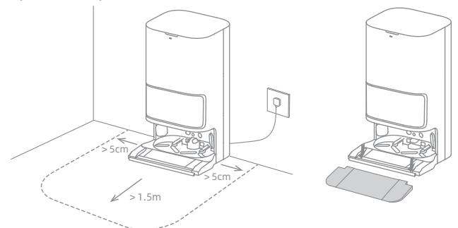 DREAME L10S PRO ULTRA HEAT - Place the Base Station and Install the Base Station Ramp Extension Plate - 1