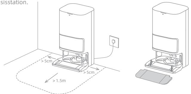 DREAME L10S PRO ULTRA HEAT - Platzieren Sie die Ladestation und installmenten Sie die Rampenveränderungssplatte der Basisstation - 1