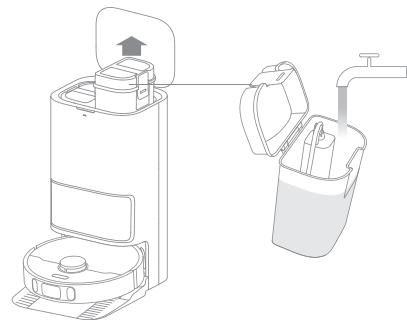 DREAME L10S PRO ULTRA HEAT - Añada agua al deposito de agua limpia - 1