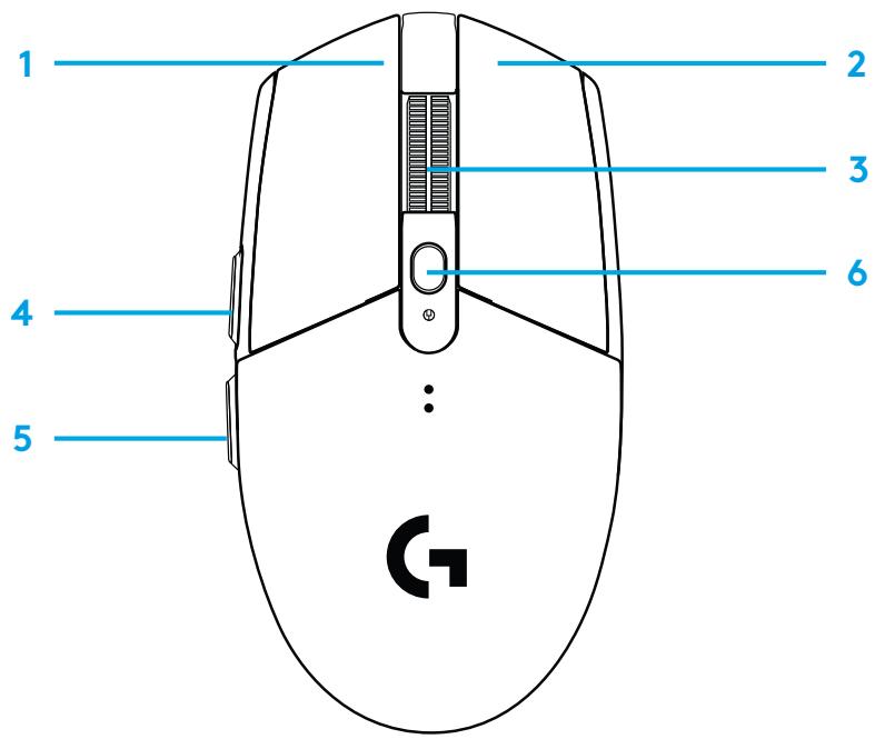 LOGITECH G305 - BOTONES TOTALMENTE PROGRAMABLES - 1