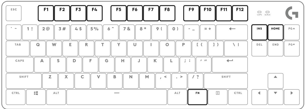 LOGITECH G413 TKL SE - SHORTCUT KEYS - 5