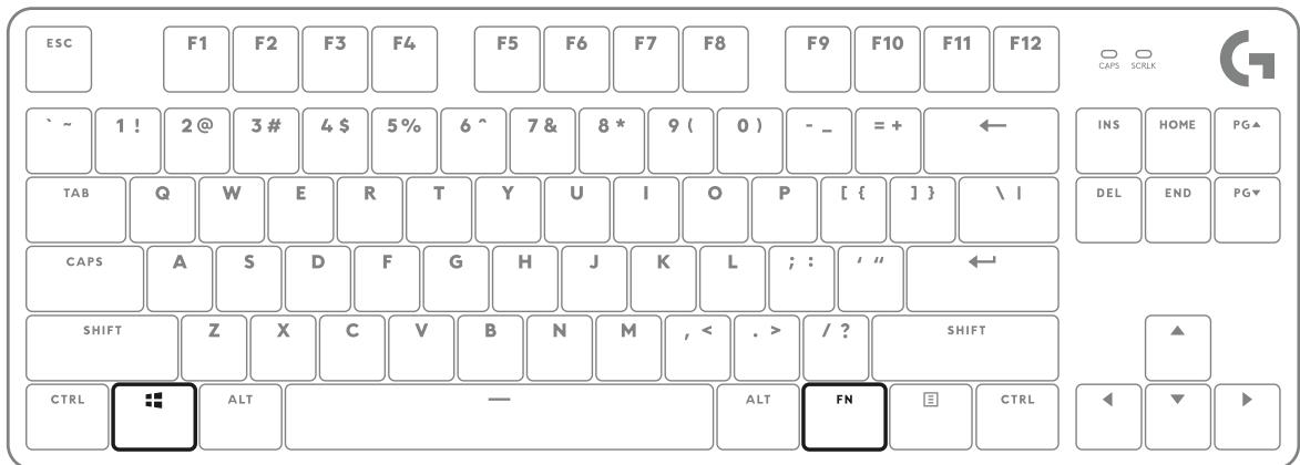 LOGITECH G413 TKL SE - SHORTCUT KEYS - 7