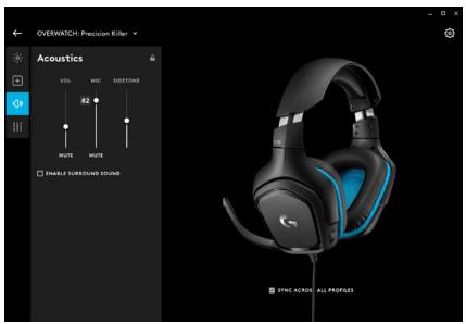 LOGITECH G432 - MENJANJE POSTAVKI SLUŠALICA - 1