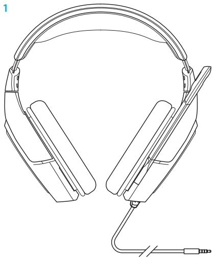 LOGITECH G432 - KOMПЛЕКТ ПОCTABКИ - 1