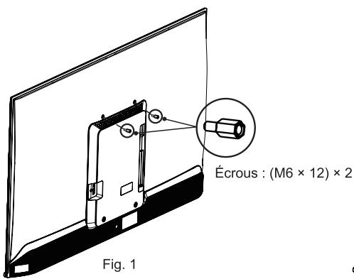 HISENSE 75A6N - Installation du support de fixation murale - 1