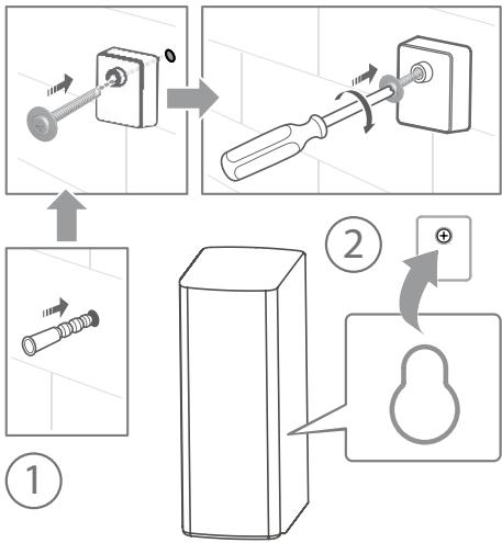 HISENSE HS5100 - Wall Mounting the Surround - 1