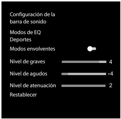 HISENSE HS5100 - Configuración--Sonido--Configuración de la barra de sonido. - 1