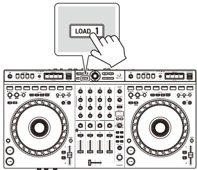 PIONEER USB DDJ-GRV6 - Appuyez sur le bouton [LOAD 1]. - 1