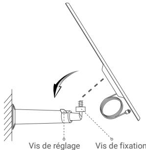 EZVIZ Modèle F charge USB-C - Installation du panneau solaire - 1